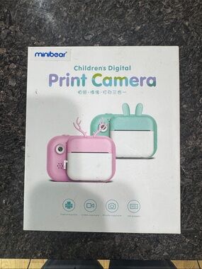 Children's Digital Print Camera - Pink & Mint